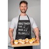 Print4U BBQ Timer with 2 Pockets Novelty Funny BBQ Baking