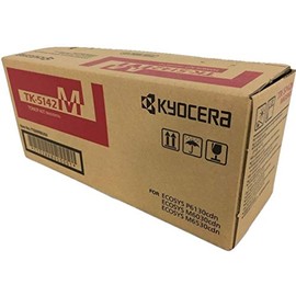 Kyocera 1T02NRBUS0 Model TK-5142M Magenta Toner Cartridge for use with Kyocera ECOSYS P6130cdn, M6030cdn and M6530cdn Laser Printers; Up to 5000 Pages Yield at 5% Average Coverage