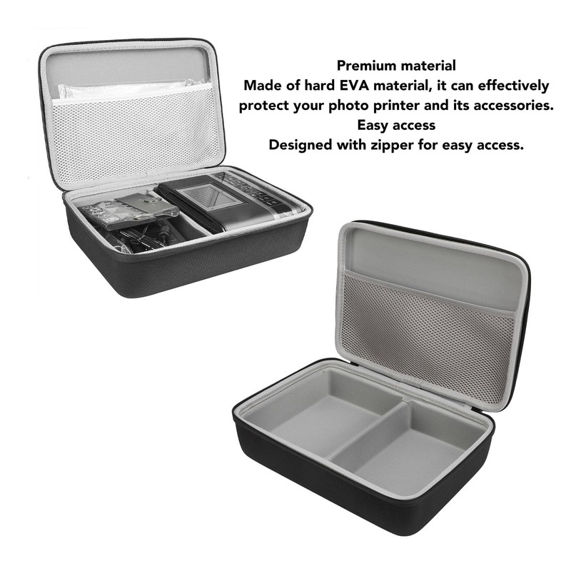 Jiawu Durable Black EVA Case for Selphy CP1500 CP1300 CP1200