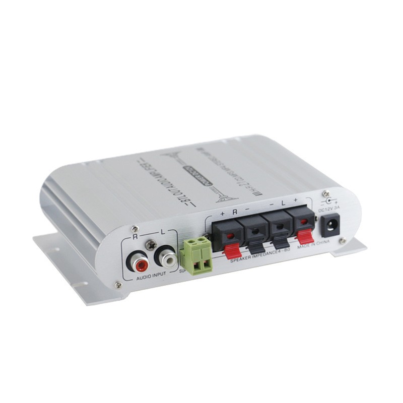 Digital Hi-Fi Power Amplifier 2.1CH Subwoofer Stereo Audio Player Car