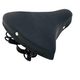 Montegrappa Suspension Bike Saddle Ideal for Graziella Bikes, Historic Bikes, Holland and Vintage Bikes, Men and Women, Black