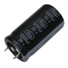 Elko Capacitor Radial 12000µF 50V | Snap-in Electrolytic Capacitor up to 85°C | 12000uF Electrolytic Capacitor from Lelon