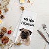 INDAJEDN Funny Pug Bathroom Towels, are You Pooping Towels, Pug