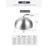 Desirable Steak Okonomiyaki Cover, Stainless Steel Dome Round, Teppanyaki Dome,
