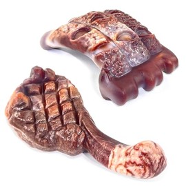 Fuufome Juguetes Masticables Juegos para Perros Masticadores Agresivos: Paquete de 2 Juguetes Indestructibles Perro Juguete de Nailon Resistente para 