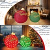 2Pcs 3FT Lighted Christmas Ornament Set - Expandable Outdoor, Indoor