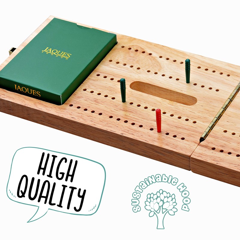 Jaques of London Cribbage Board | Luxury Cribbage Set With