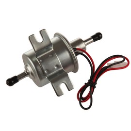 Larbi HEP-02A E8012S Low Pressure (2.5-4 PSI)12V Heavy Duty Gas Diesel Inline Electric Fuel Pump Metal Solid Petro Gasoline Diesel Engine Suitable Car Truck,Boat, Motorcycle, Carburetor, Lawn Mower