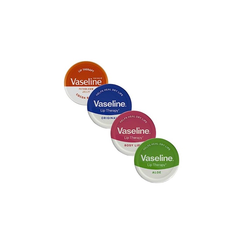 Vaseline 4 x Lip Balm - Petroleum Jelly - Lip
