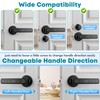 Zengtumy Fingerprint Door Lock, Door Locks for Bedrooms, Biometric Door
