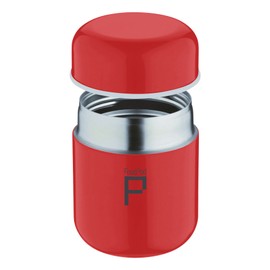 Pioneer Stainless Steel Vacuum Insulated Leak-Proof Food Pod Capsule Flask 6 Hours Hot 24 Hours Cold, Red, 280 ml