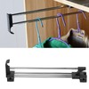 HAOHIZE Pull Out Clothes Rail, Steel Extendable Closet Rod, Adjustable
