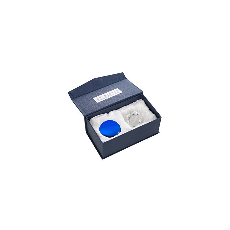 Amlong Crystal Blue Crystal Ball 50mm (2 inch) with Silver