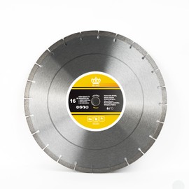 Kingthai 16 Inch Cutting Concrete Wet Dry Segmented Diamond Saw Blade for Masonry with 1 Inch Arbor