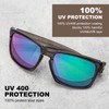 YOLEZI Polarized Sunglasses with UV400 Protection， Classic Retro Style for