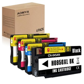 Aomya 950XL 951XL Ink Cartridges Combo Pack High Yield Replacement HP 950 951 Ink Cartridge for HP OfficeJet Pro 8600 8610 8620 8100 8630 8660 8640 8615 76DW 251DW(4 Pack)