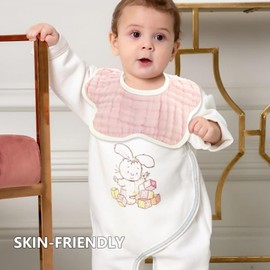 DOSMINE Baby Bibs Multicolor Baby Drooling Bibs Adjustable Muslin Bibs Baby Drool Bibs Soft Absorbent Bibs Baby Girl Bibs Baby Boys Bibs