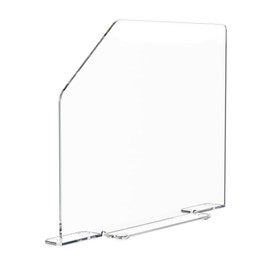 Clear Acrylic Sink Splash Guard 15.75" x 16" x 4.5" with Easy-Reach Cutaway and Anti Skid Feet Freestanding Durable Splatter Shield for Hospitals and Medical Complexes by Marketing Holders