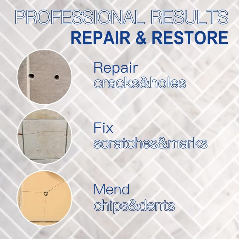 Porcelain Repair Kit, Porcelain Sink & Tub Repair Kit(Cream), Quickly