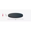 Radial Magnets Ferrite (Ceramic) Disk Magnet - 1.5" x 1/8"(A)