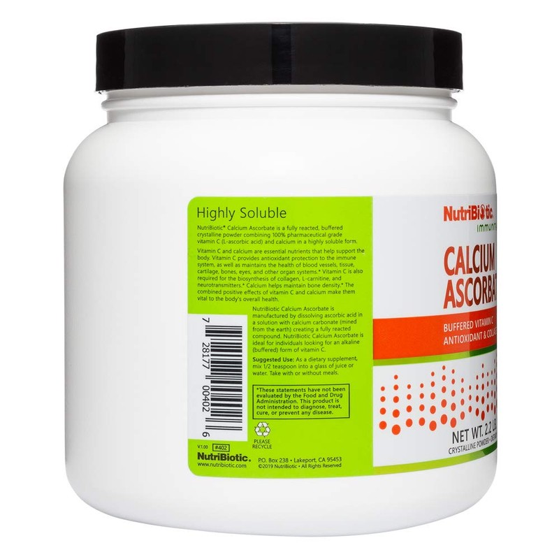 NutriBiotic Calcium Ascorbate Vitamin C Powder, 2.2 Lb - Essential