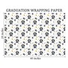 GIOLNIAY 2025 Graduation Wrapping Paper - Black & Gold Cap