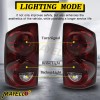 mayello 2PCS Smoke Red Tail Lights For 2007-2008 Dodge Ram