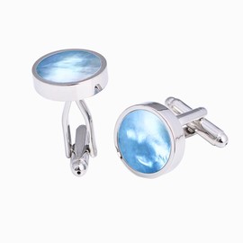 Cufflinks Mother of Pearl | Cufflinks for Men | Gift Wedding Pearl | Gift for Men Birthday Jewellery Stainless Steel Business Shirt Design Silver, Unique, Brass, Fire Opal, Brass, Fire Opal
