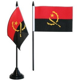 Angola Table Flag 4 x 6 inch