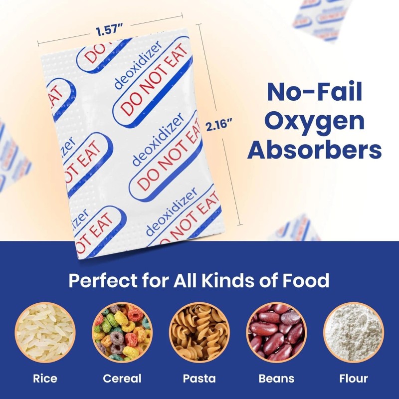 Wallaby 100 Pack 500cc Oxygen Absorbers Food Safe for Mylar