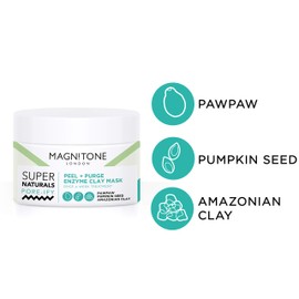 Magnitone SuperNaturals Pore-ify Peel + Purge Enzyme Clay Mask (50 ml)