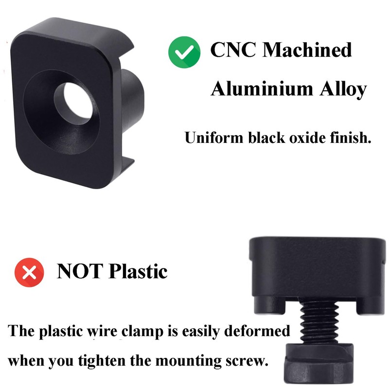 Ficero Metal Pressure Switch Cable Guides for M-LOK System, Flashlight