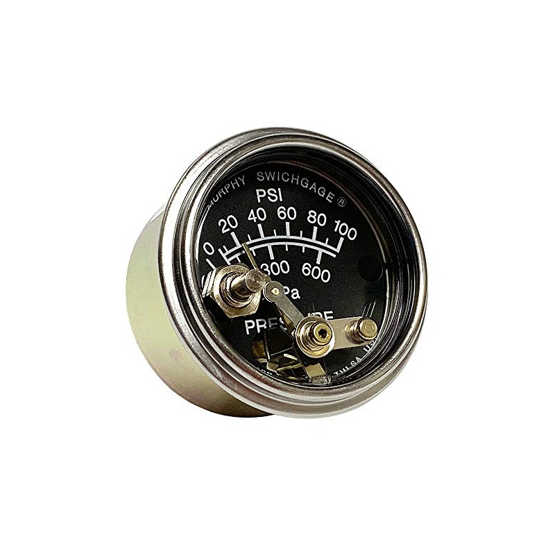 Murphy by Enovation Controls 20P7-100, 2" Pressure Swichgage w/Lockout, 0-100