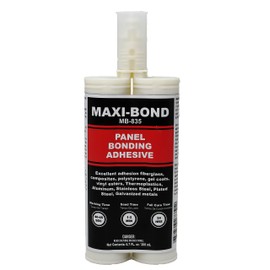 Maxi-Bond Panel Bonding Adhesive – Two-Part Epoxy, Non-Sagging, High Strength Adhesive for Auto Panels, Metal, Fiberglass, Plastic, 200ml w/Mixing Nozzles (MB-835)