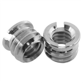 FINBe 1/4''-20 Female to 3/8 "-16 Male Threaded Adapter for Tripod Standard Screw Adapter for DSLR Camera Monopod Bracket 3/8 Turn 1/4 Adapter 12PCS (1/4“-20 to 3/8”-16)