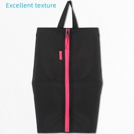 NUOLUTH Smell Proof Shoe Bag for Golf&Soccer Cleats – Odor Blocking Sports Bag for Youth & Adults | Fits Size 14 Shoes | Durable Water-Resistant Storage with Vibrant Zipper