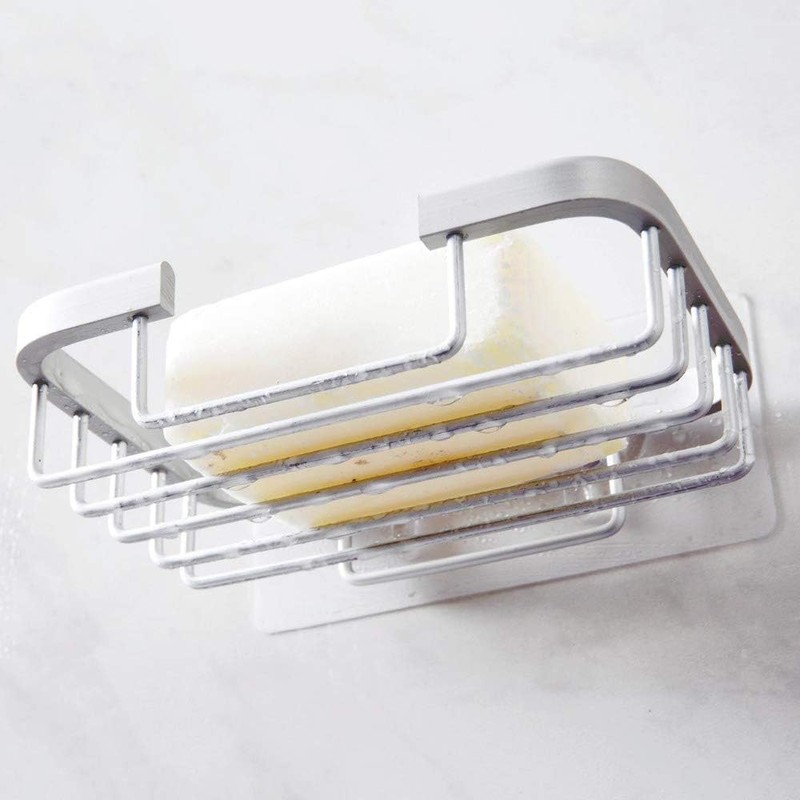 Gold Bar Soap Holder for Shower Wall,Stainless Steel Adhesive Soap