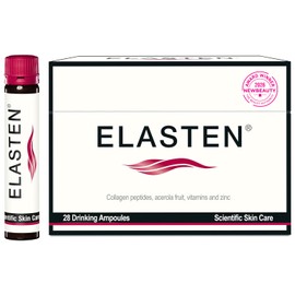 Elasten ELASTEN Complejo de colágeno clínicamente probado para una piel radiante desde el interior – Reduce las líneas finas – Favorece un tejido conectivo sano – 28 colágenos líquidos