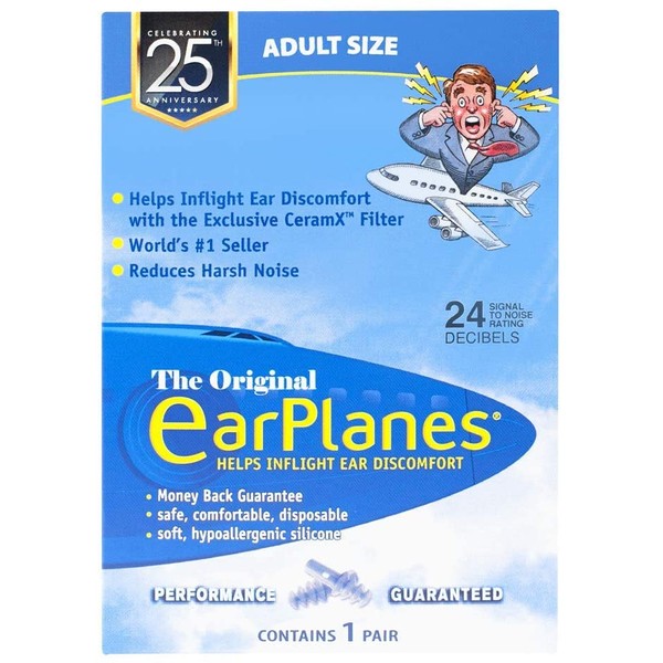 EarPlanes - Adult Flight Ear Protection