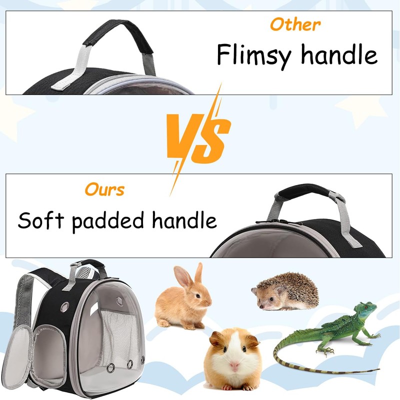 Guinea Pig Backpack, Space Capsule Bubble Window Small Animal Backpack