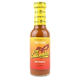 Hot Ones Los Calientes Rojo Hot Sauce Made With Natural Ingredients & Spicy Flavors From Smoked Red Jalapeno, Habenaro & Apricot, 5 fl oz Bottle (1-Pack)