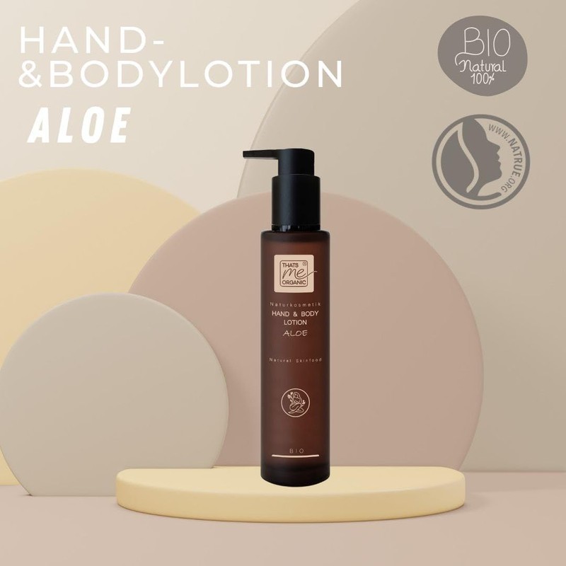Organic Hand & Body Lotion Aloe 200 ml Natural Cosmetics