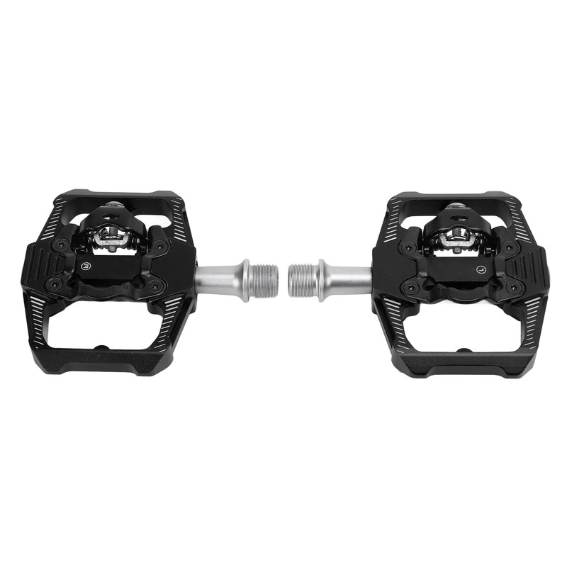 Dual Function Bicycle Pedal Flat Clipless Cleats 3 Sealed Bearings