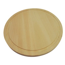 Circular wooden cutting chopping board 10 inch 25 cm kitchen solid wood round plain with round line