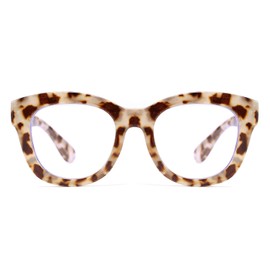 FEISEDY Retro Reading Glasses Thick Square Big Frame Blue Light Blocking Lens Anti Glare Digital Eyestrain B2534