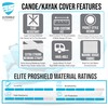 EliteShield Canoe Cover Kayak Cover; Waterproof UV Resistant Marine Grade