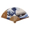 Yamamoto Hitoto Shoten Folding Fan [Kyosai] Hokusai [4743] Japanese Pattern