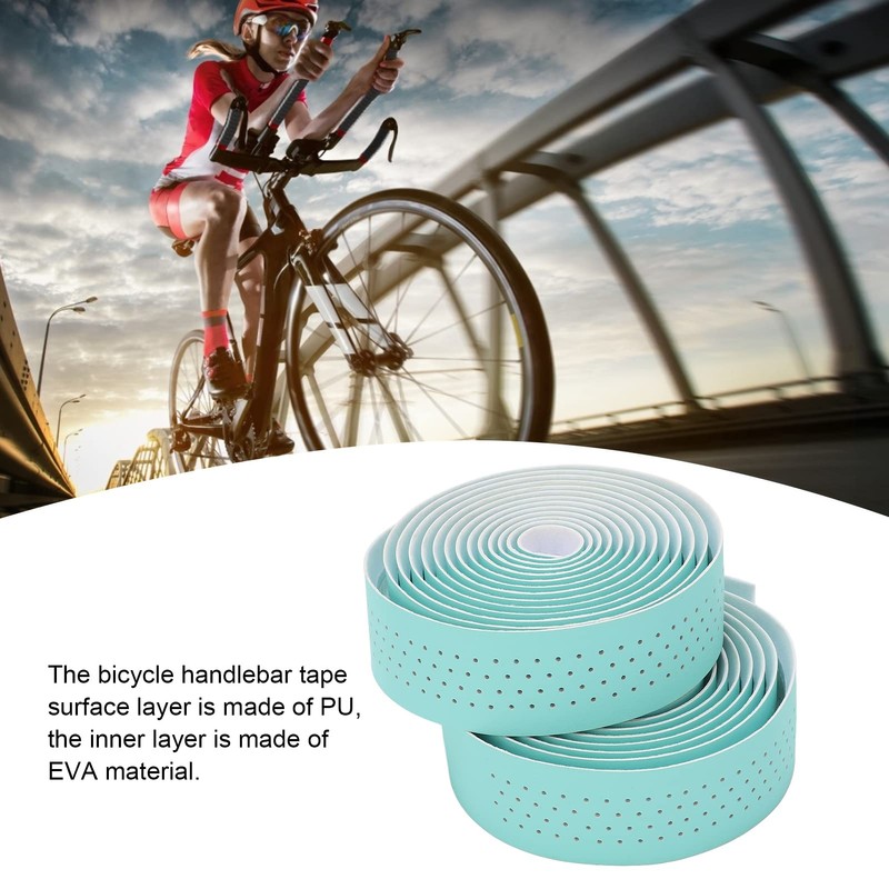 Fixed Bicycle Buckle Breathable Bike Handlebar Tape Bianchi Green