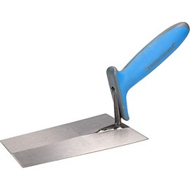 180 x 110mm Bucket Trowel Carbon Steel Soft-Grip Handle Cement Masonry Brickwork