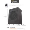 Washing Machine Cover/Dryer Cover,Fit for Most 7.5-12KG. Front-loading Machine,Cover on